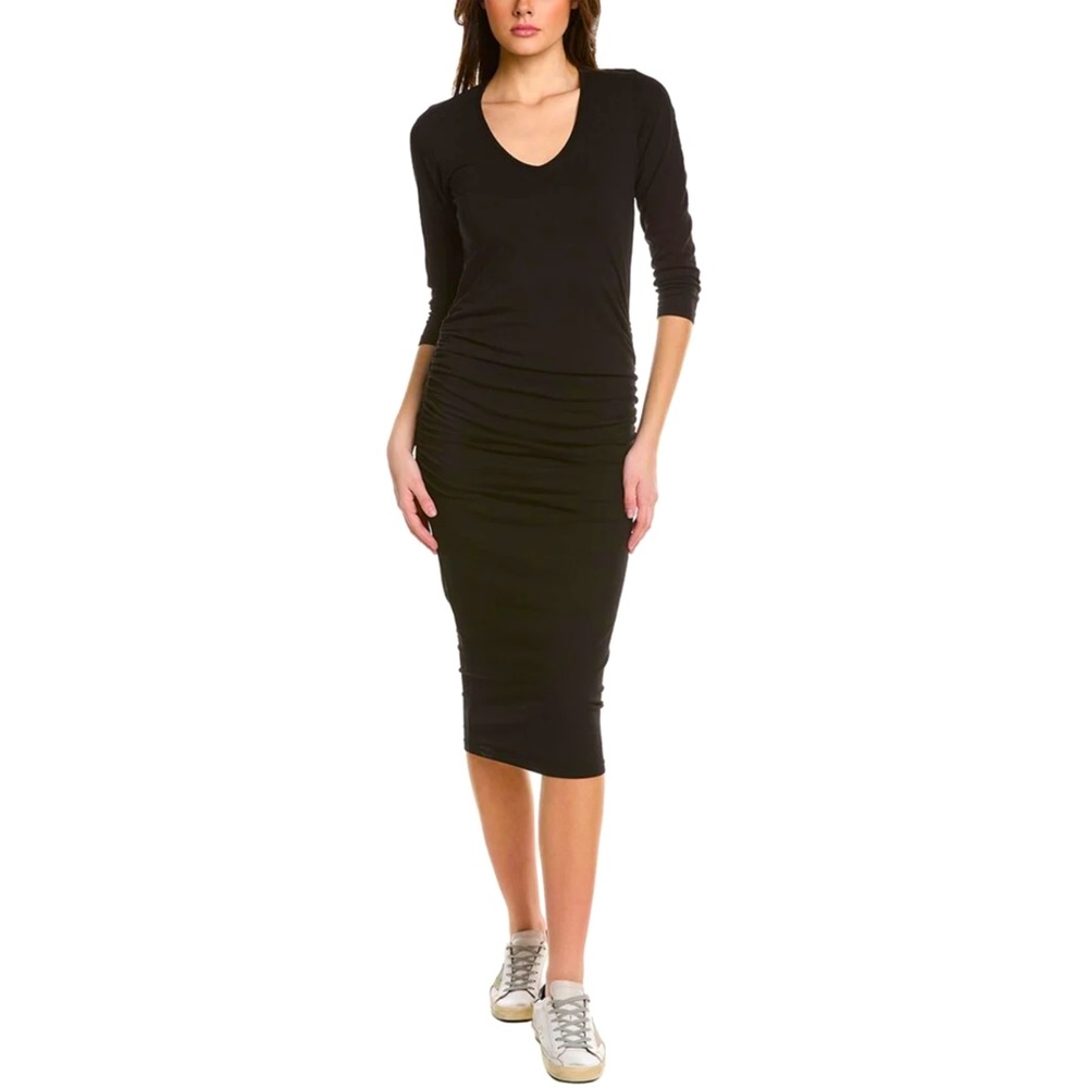 Petite Michael Stars Ruched Midi Dress